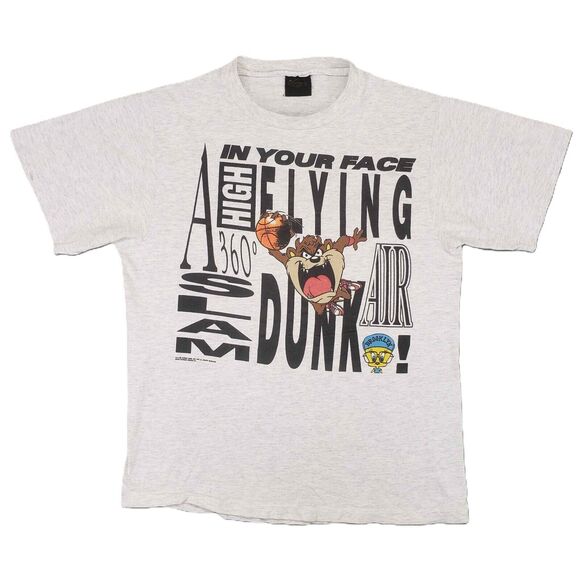 Vintage 1991 Looney Tunes Taz Dunk Michael Jordan Spike Lee Changes Large